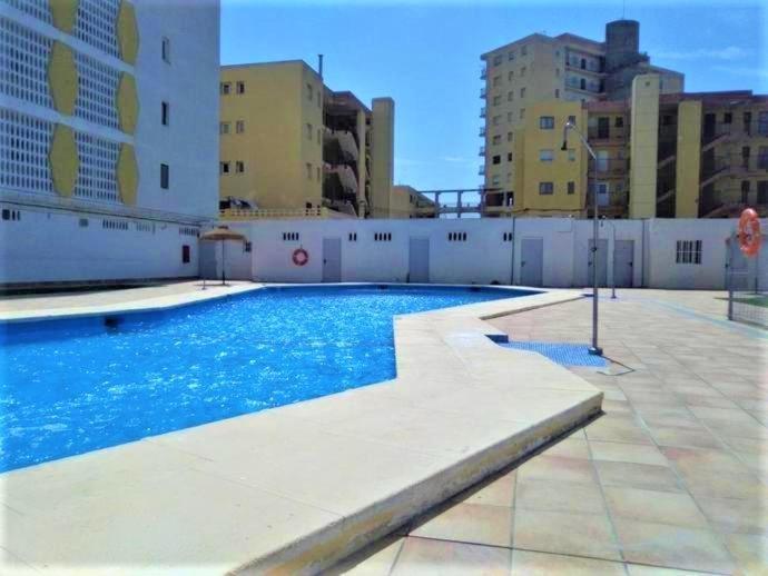 Apartamento Roquetas De Mar Urbanizacion, 2 Dormitorios, Gran Terraza Con Vista Al Mar, Wi-Fi, Parking Y Piscina Exterior photo
