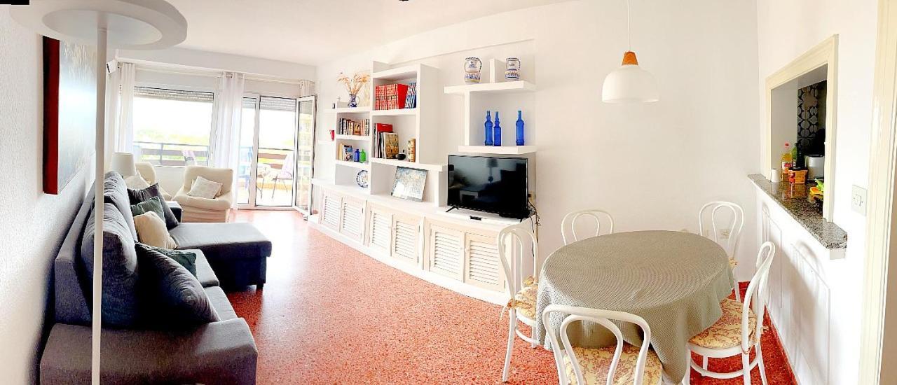 Apartamento Roquetas De Mar Urbanizacion, 2 Dormitorios, Gran Terraza Con Vista Al Mar, Wi-Fi, Parking Y Piscina Exterior photo