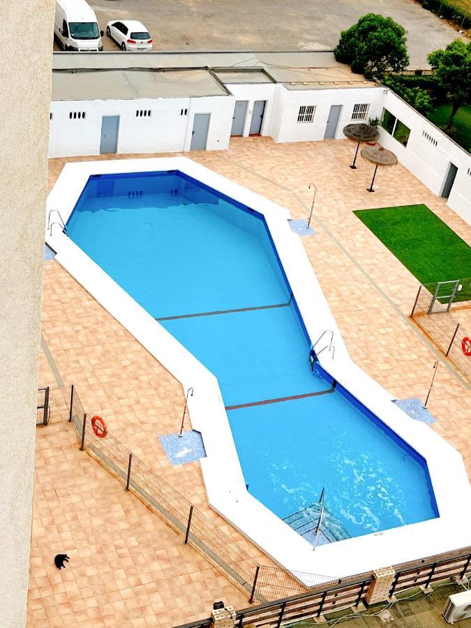 Apartamento Roquetas De Mar Urbanizacion, 2 Dormitorios, Gran Terraza Con Vista Al Mar, Wi-Fi, Parking Y Piscina Exterior photo